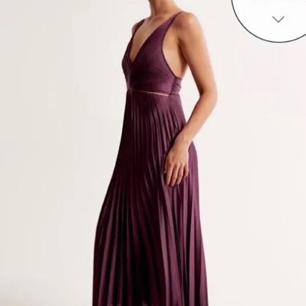 Abercrombie & Fitch Giselle Pleated Cutout Maxi Dress, Size XXL